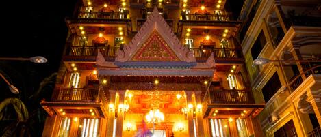 Front of property – evening/night