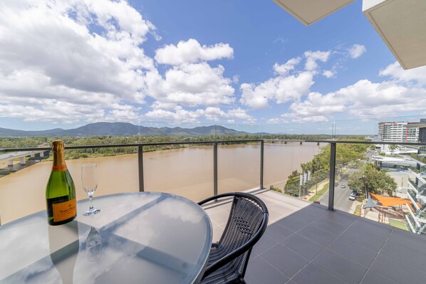 Uitzicht vanuit de kamer