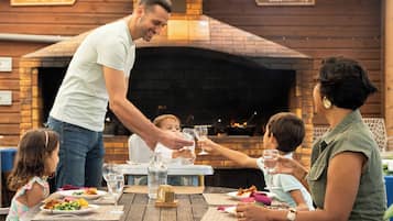 Lunch, dinner served; French cuisine, pool views