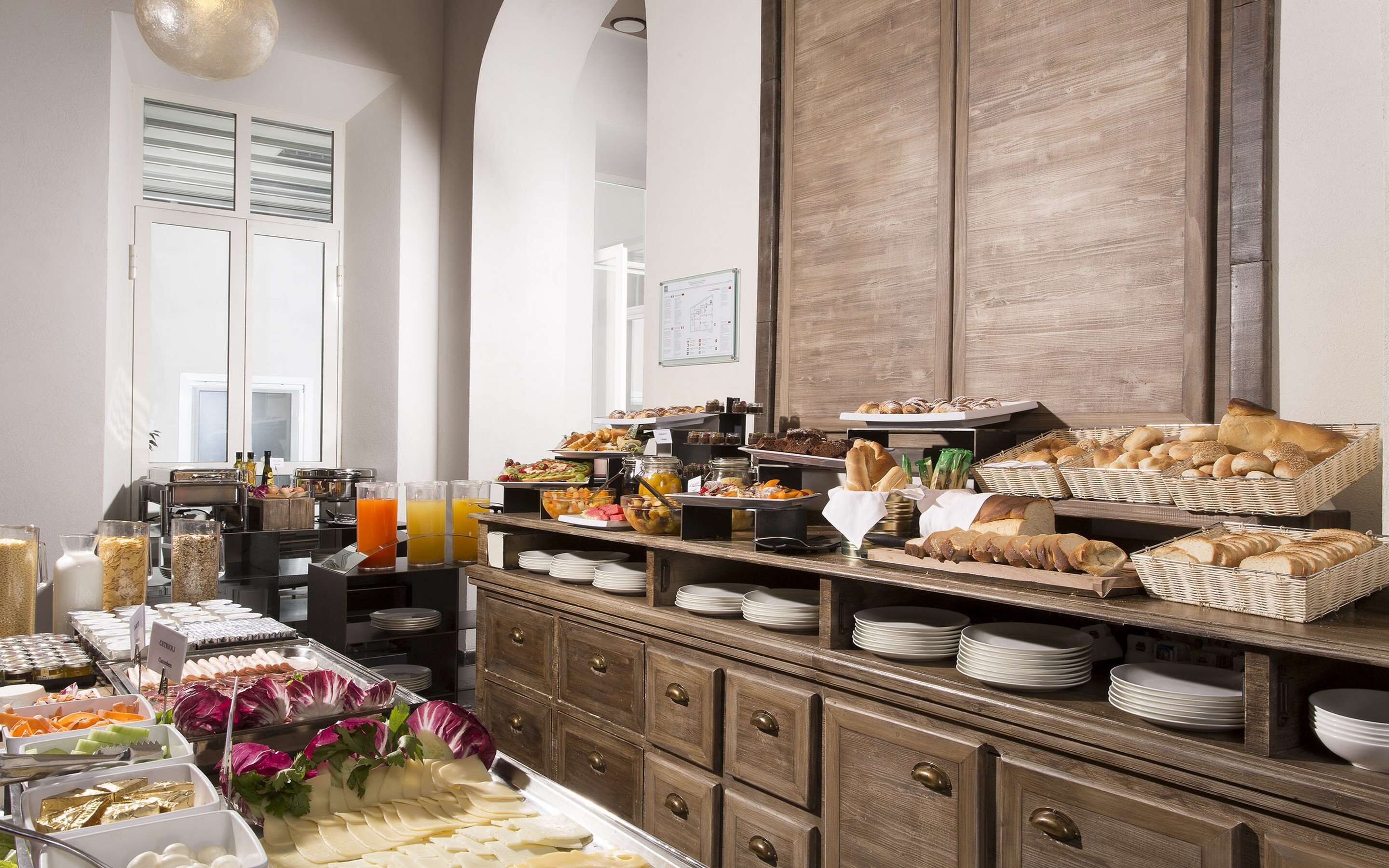daily buffet breakfast (eur 15 per person)
