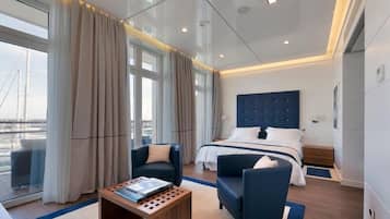 1 chambre, literie de qualité supérieure, couette en duvet d'oie