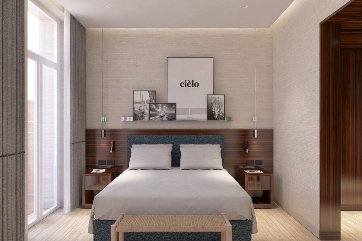 Literie de qualité supérieure, couette en duvet d'oie, minibar
