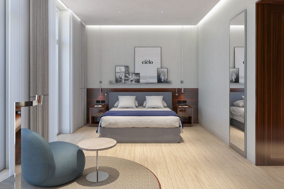 Literie de qualité supérieure, couette en duvet d'oie, minibar