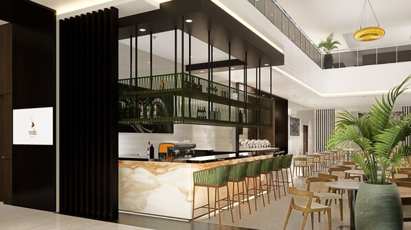 Breakfast, lunch, dinner served; international cuisine 