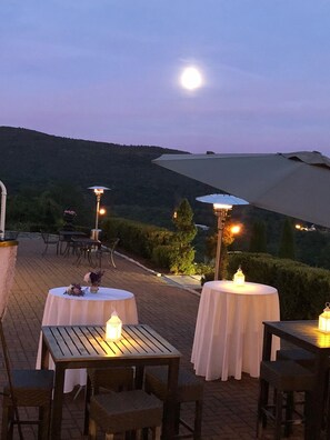 Outdoor wedding area