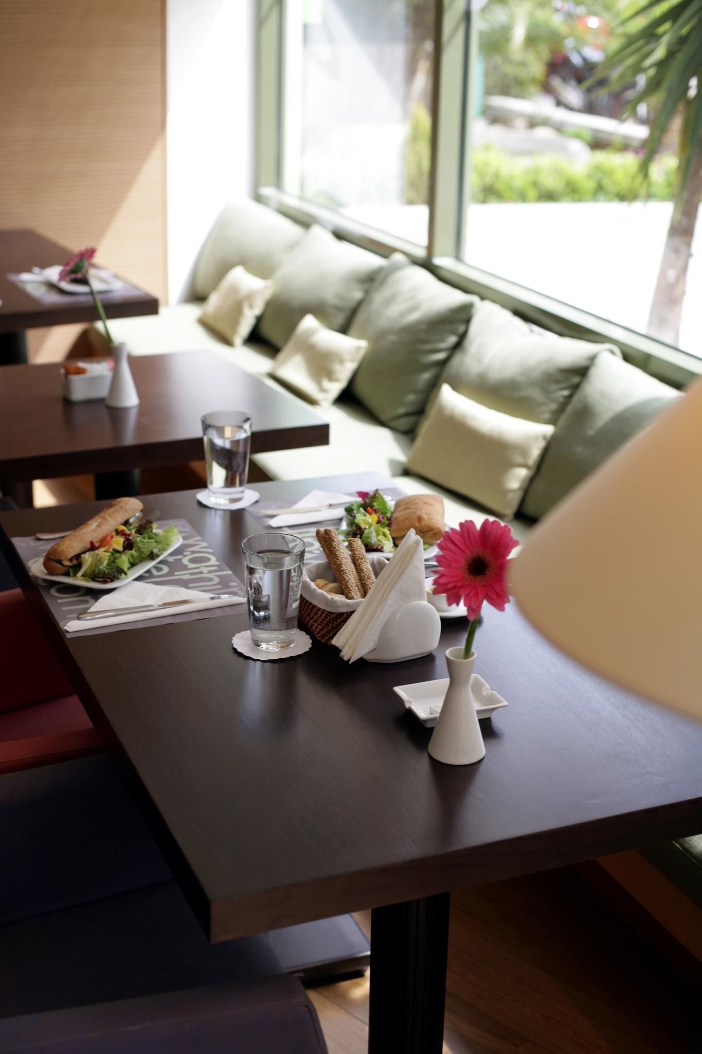 lunch, dinner, brunch served; mediterranean cuisine, garden views