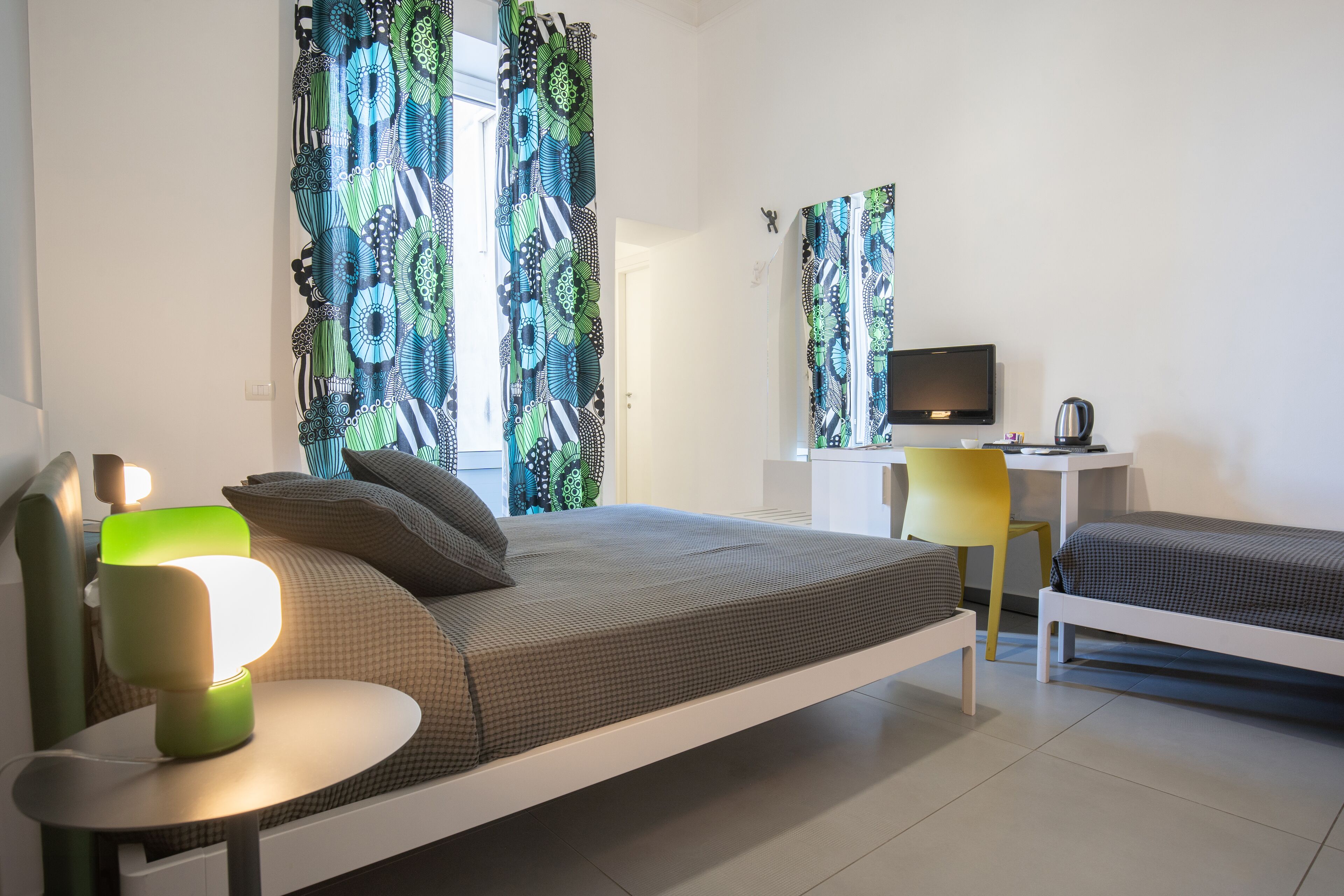 Hypo-allergenic bedding, down duvets, memory-foam beds, minibar