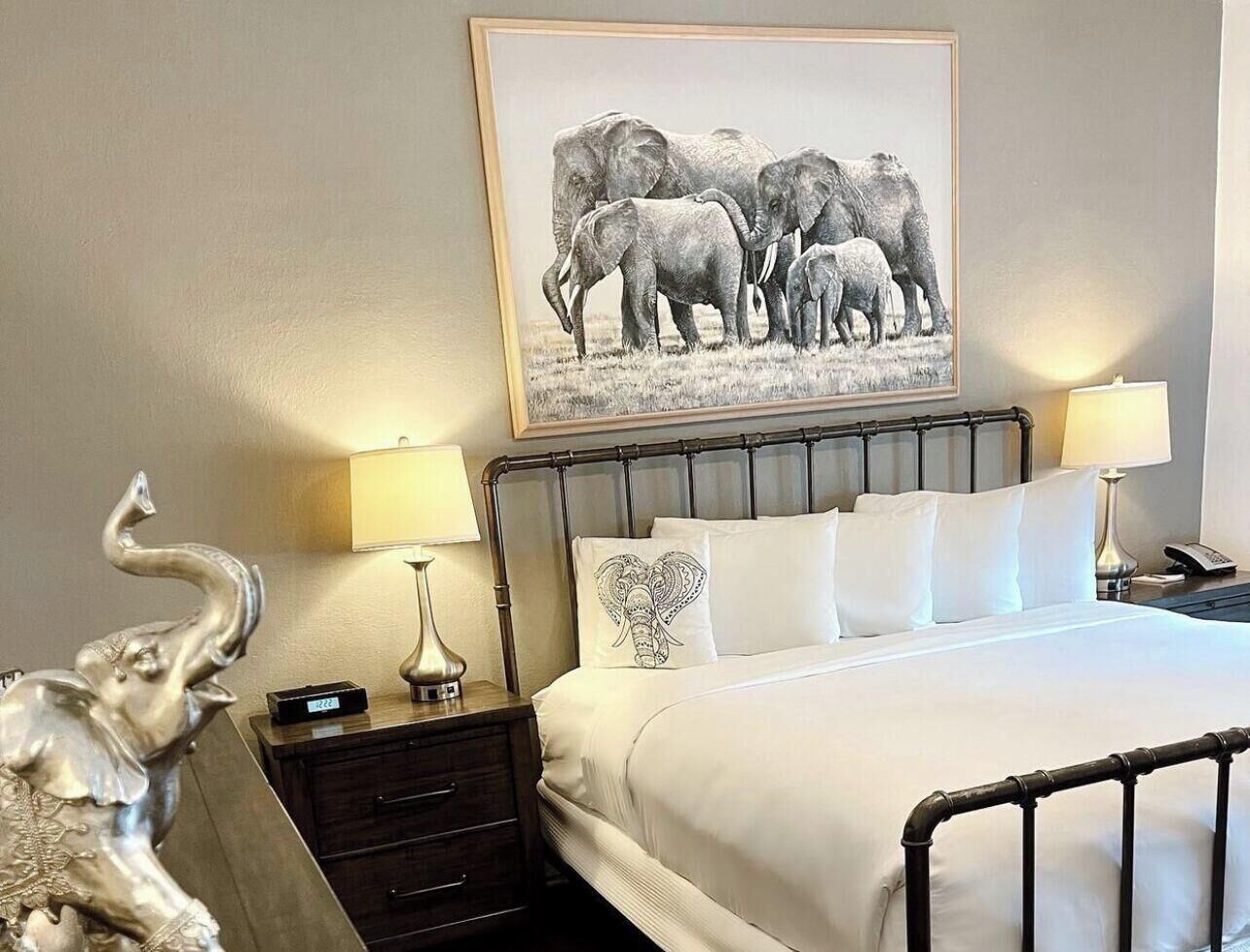 Premium bedding, down comforters, pillowtop beds, in-room safe