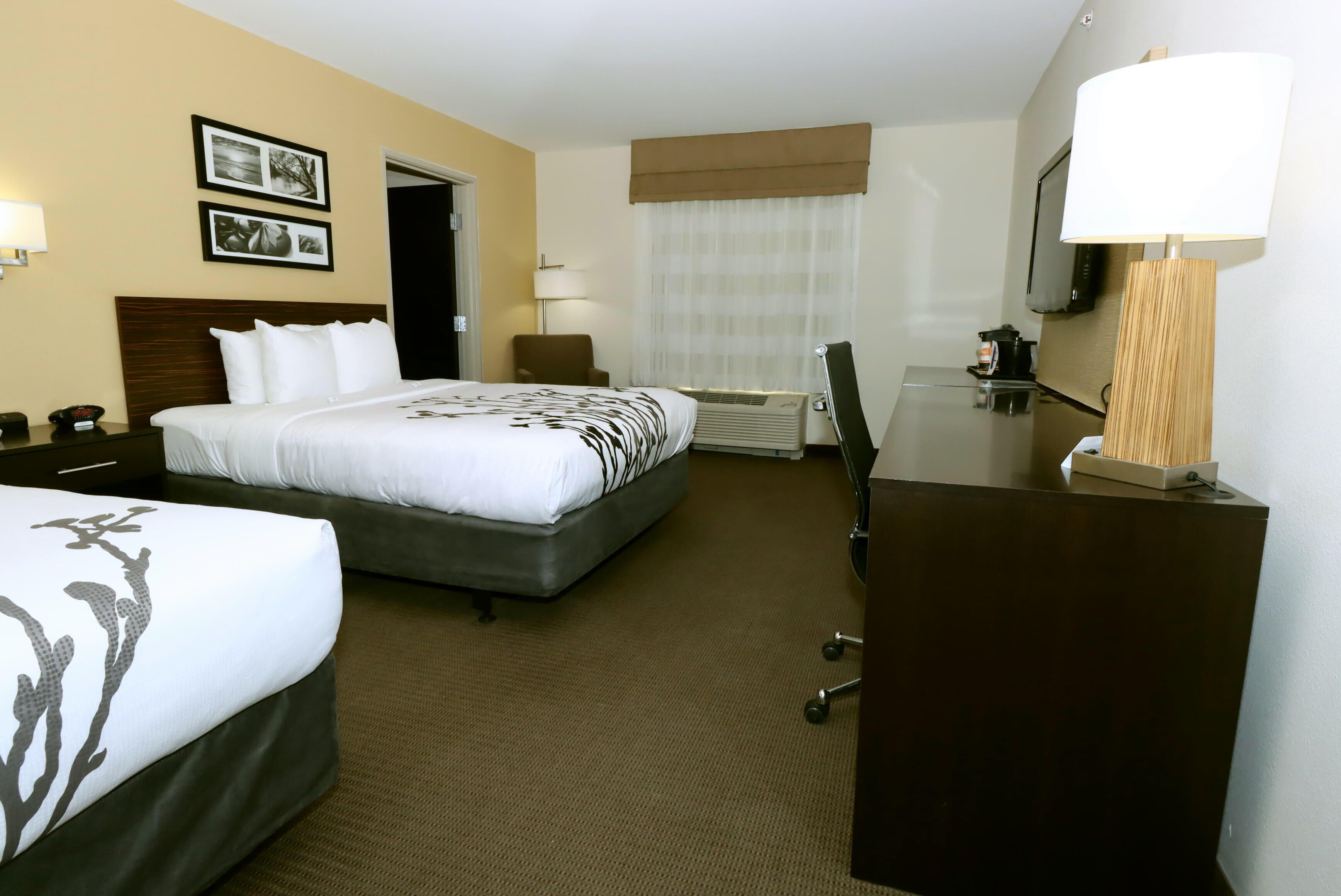 room, 2 queen beds, accessible, non smoking | premium bedding, in-room safe, desk, laptop workspace