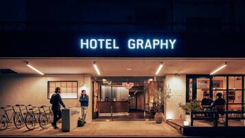 Front of property – evening/night