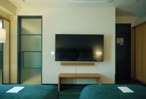 West Twin Bath | Premium bedding, in-room safe, desk, free WiFi