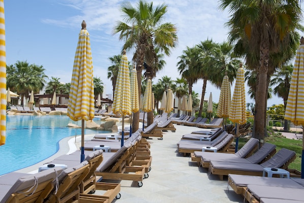 2 outdoor pools, pool umbrellas, sun loungers - Amphoras Aqua Adults Friendly (Sharm El Sheikh)