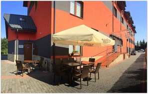 Blick von der Unterkunft