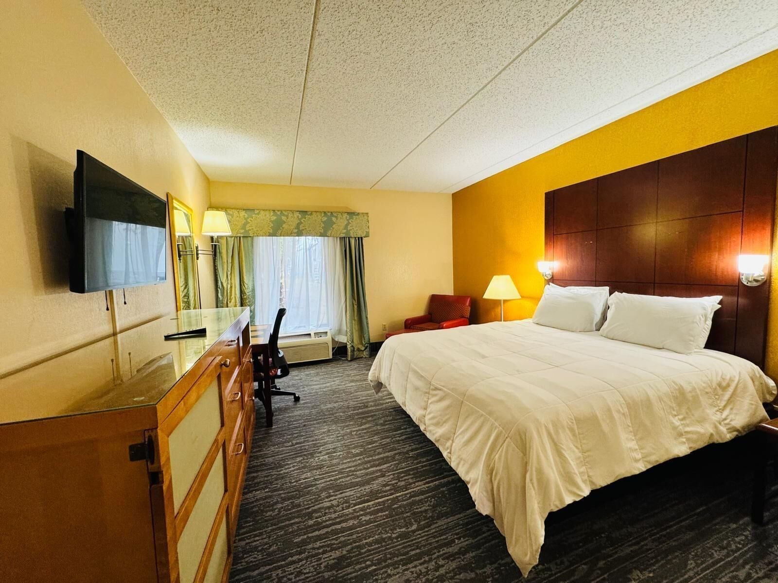 Room (One King and 1 Bunk Bed) | Desk, blackout drapes, iron/ironing board, free cribs/infant beds