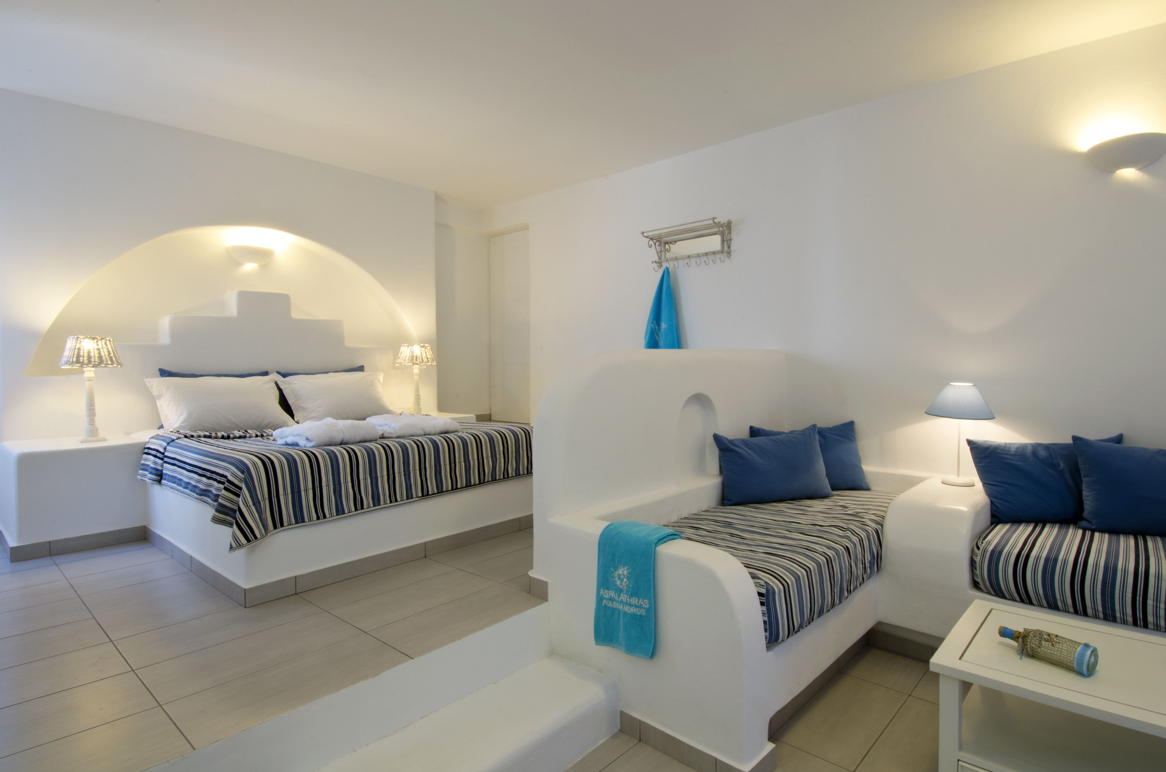 superior triple room, pool view | premium bedding, in-room safe, individually decorated, soundproofing