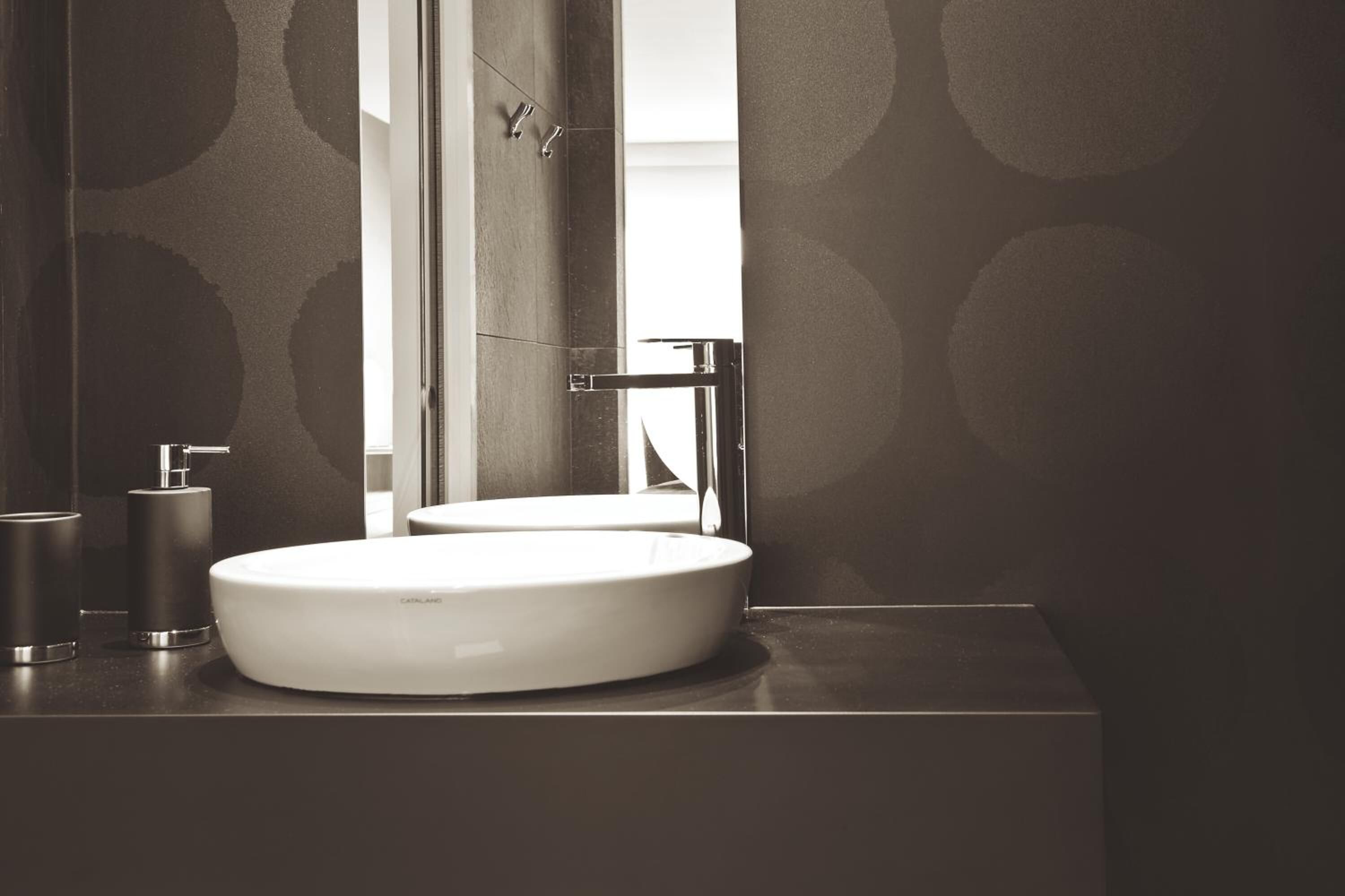 shower, free toiletries, hair dryer, bathrobes