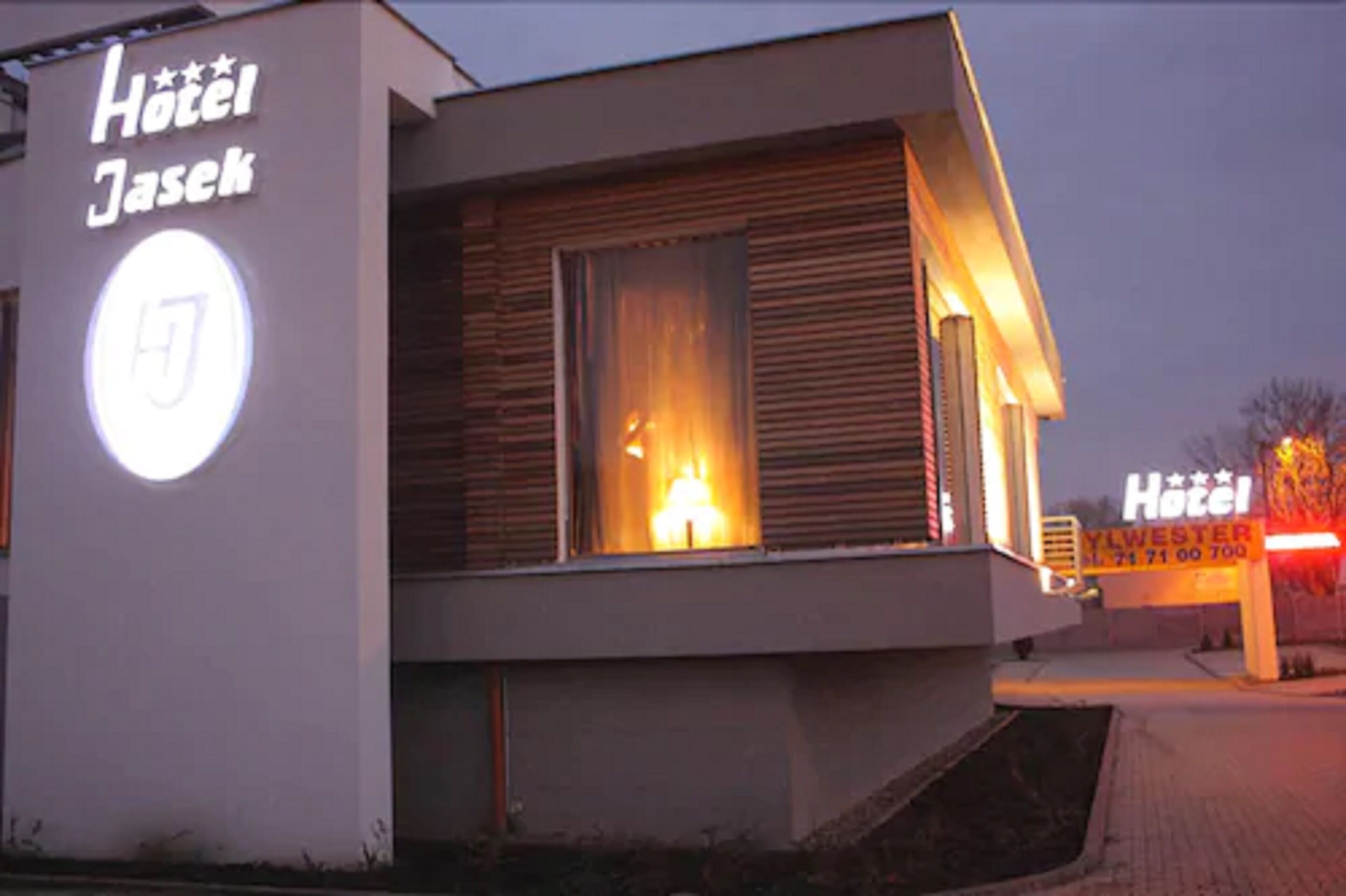 front of property – evening/night