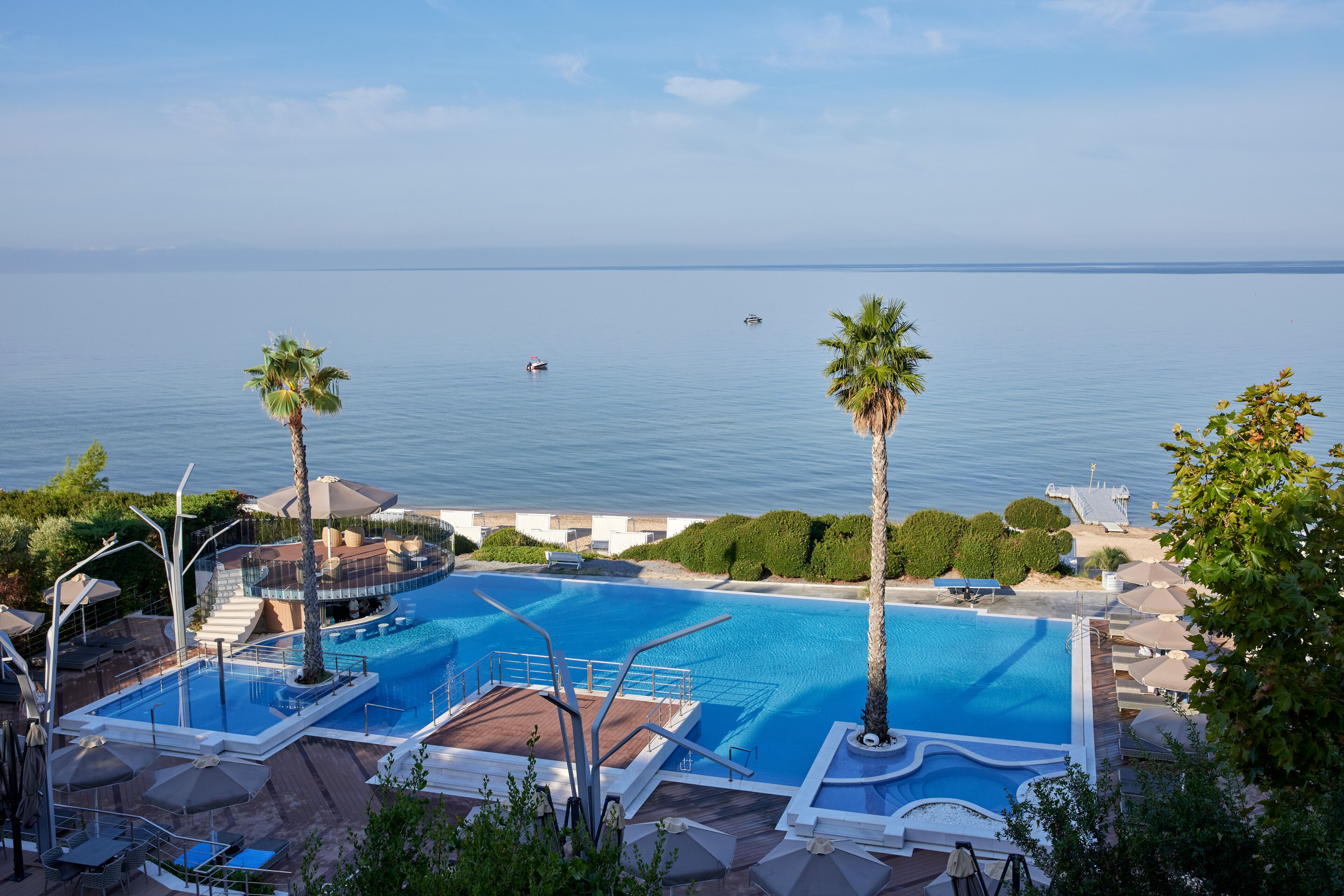 Private beach, sun loungers, beach umbrellas, beach towels