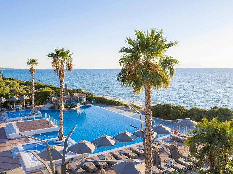 Indoor pool, seasonal outdoor pool, cabanas (surcharge), pool umbrellas