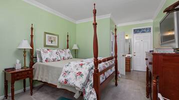 Premium bedding, individually decorated, individually furnished