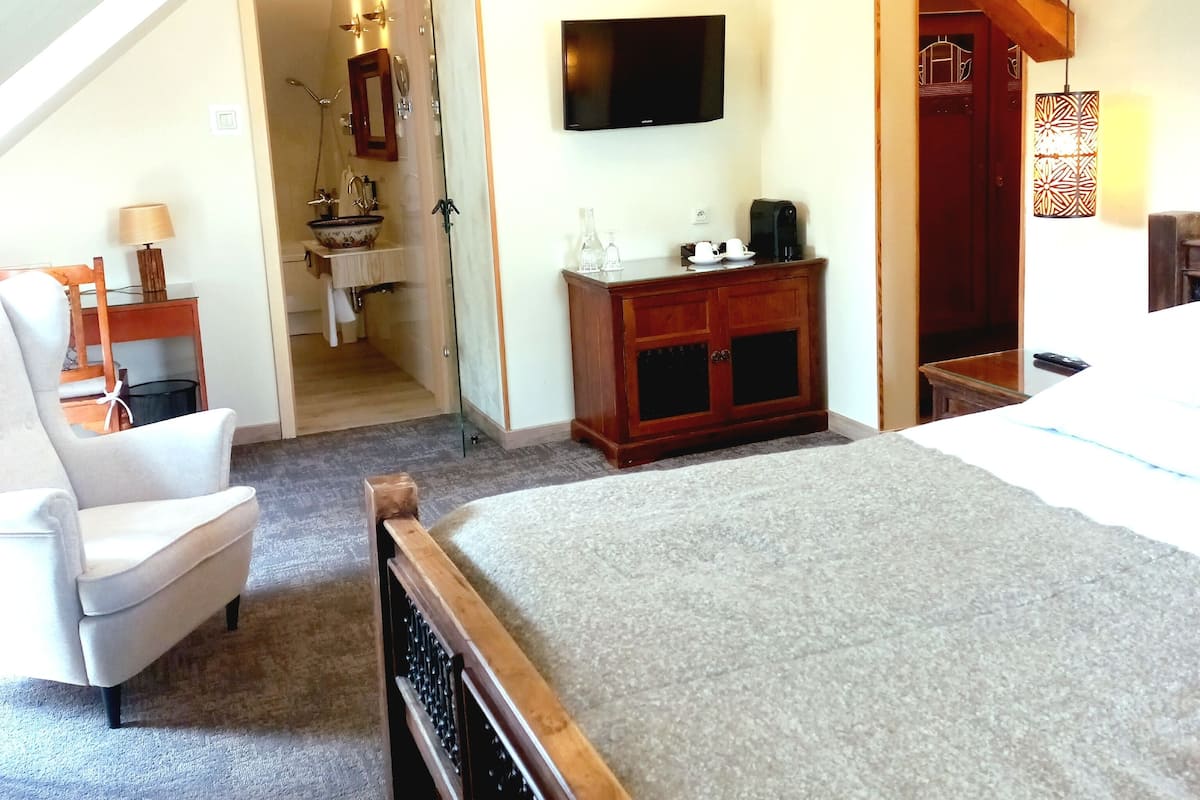 Habitación doble Deluxe | Caja de seguridad en la habitación, escritorio y cunas gratuitas