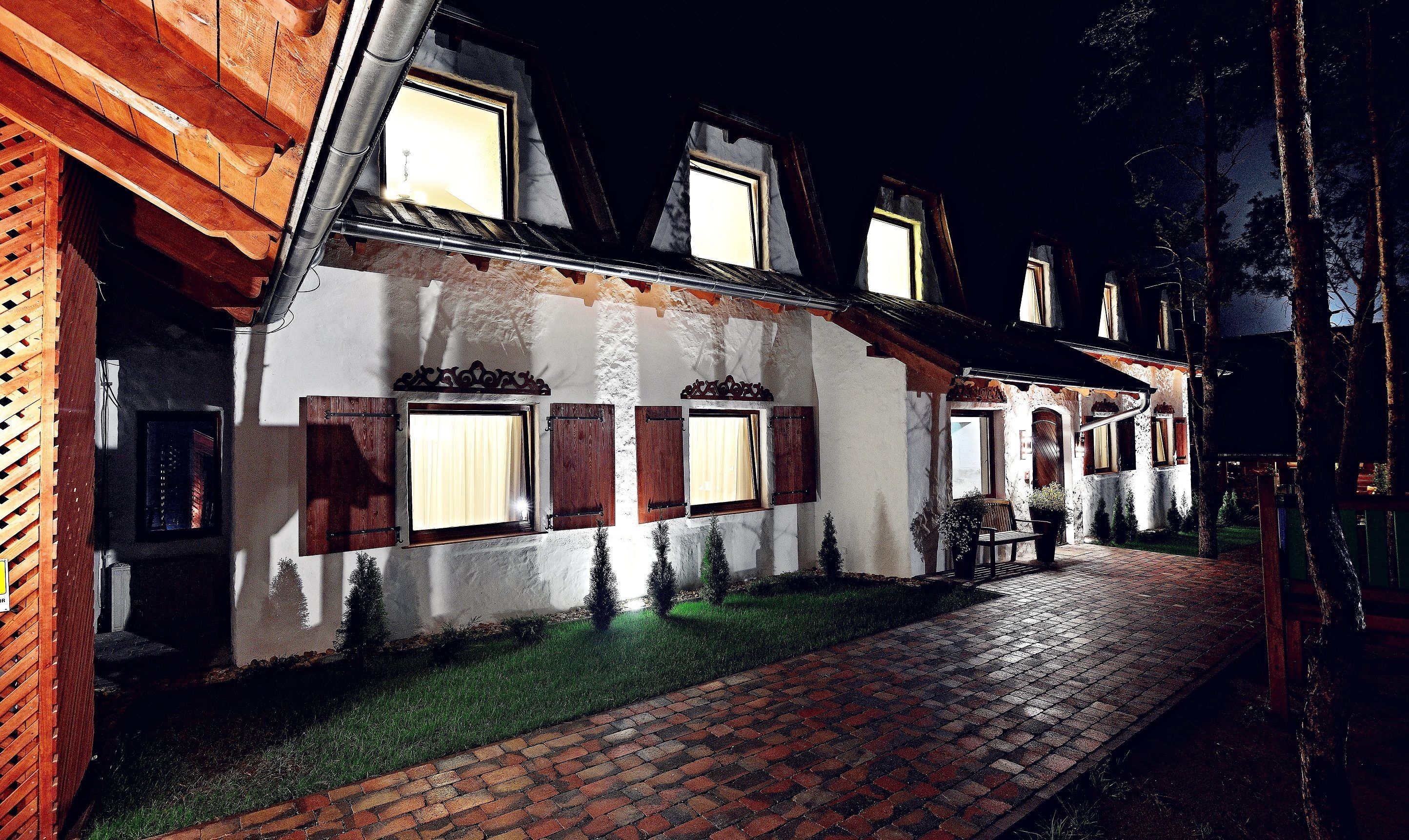 front of property – evening/night