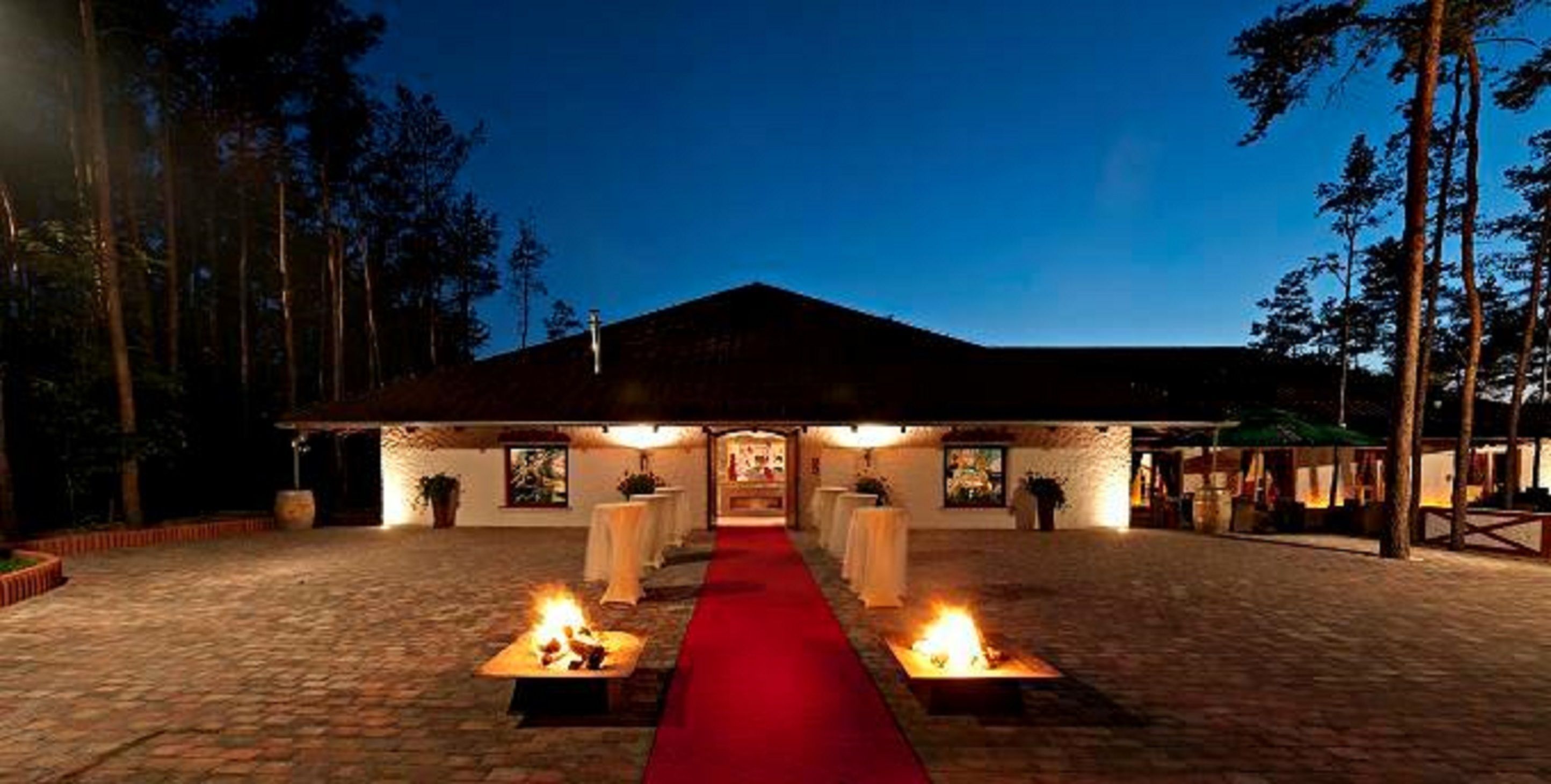 outdoor wedding area