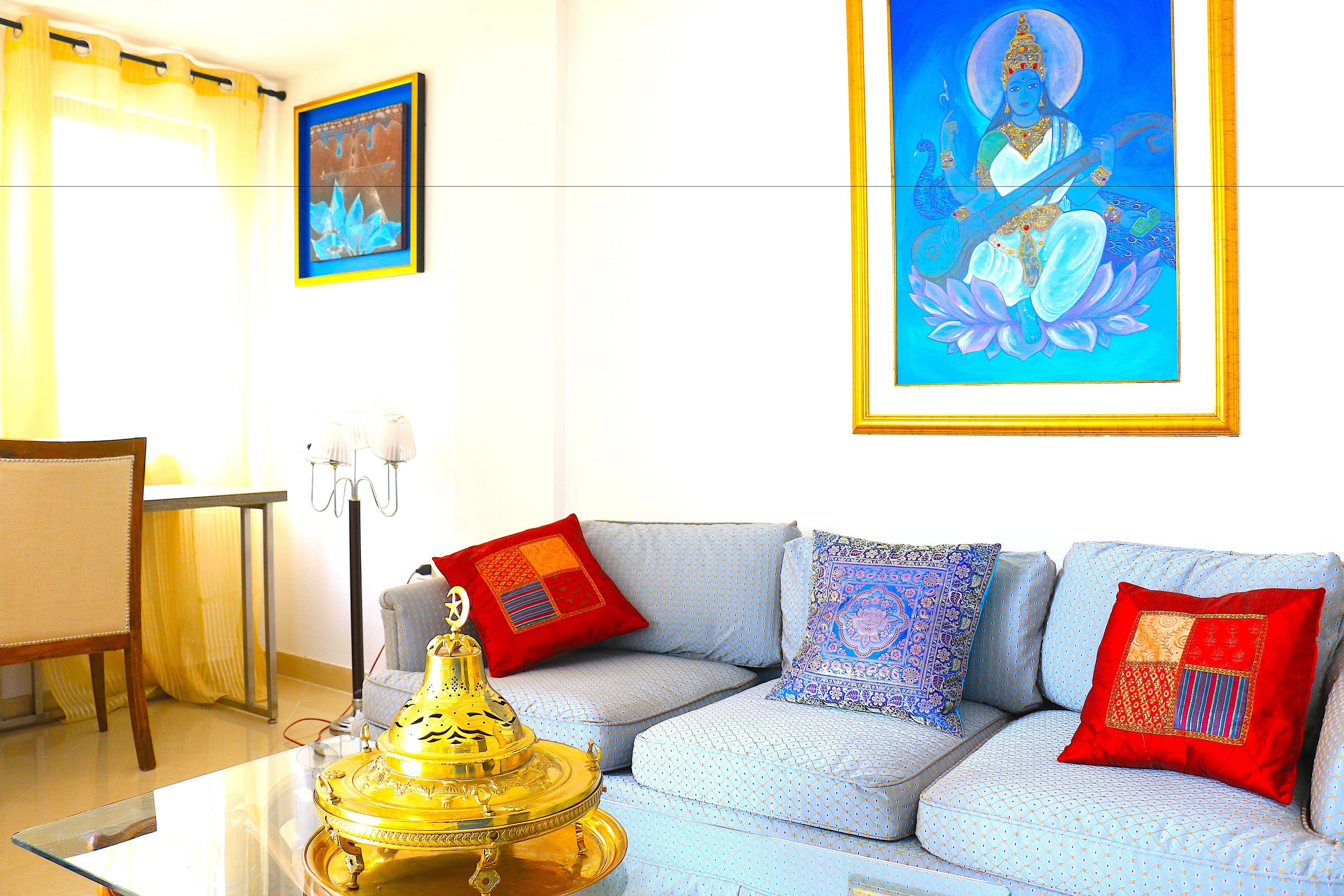 Coin salon dans le hall