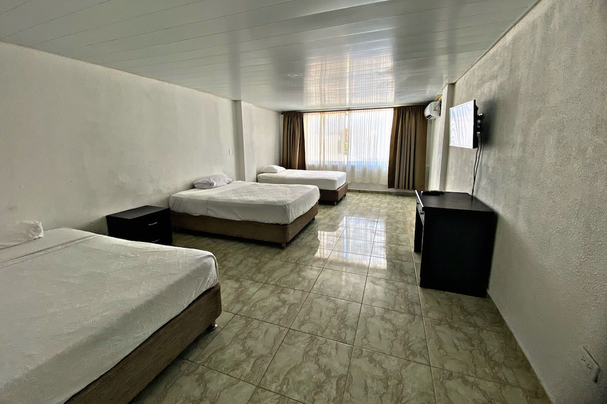 Standard Quadruple Room, Multiple Beds, Housekeeping | Minibar, in-room safe, desk, soundproofing