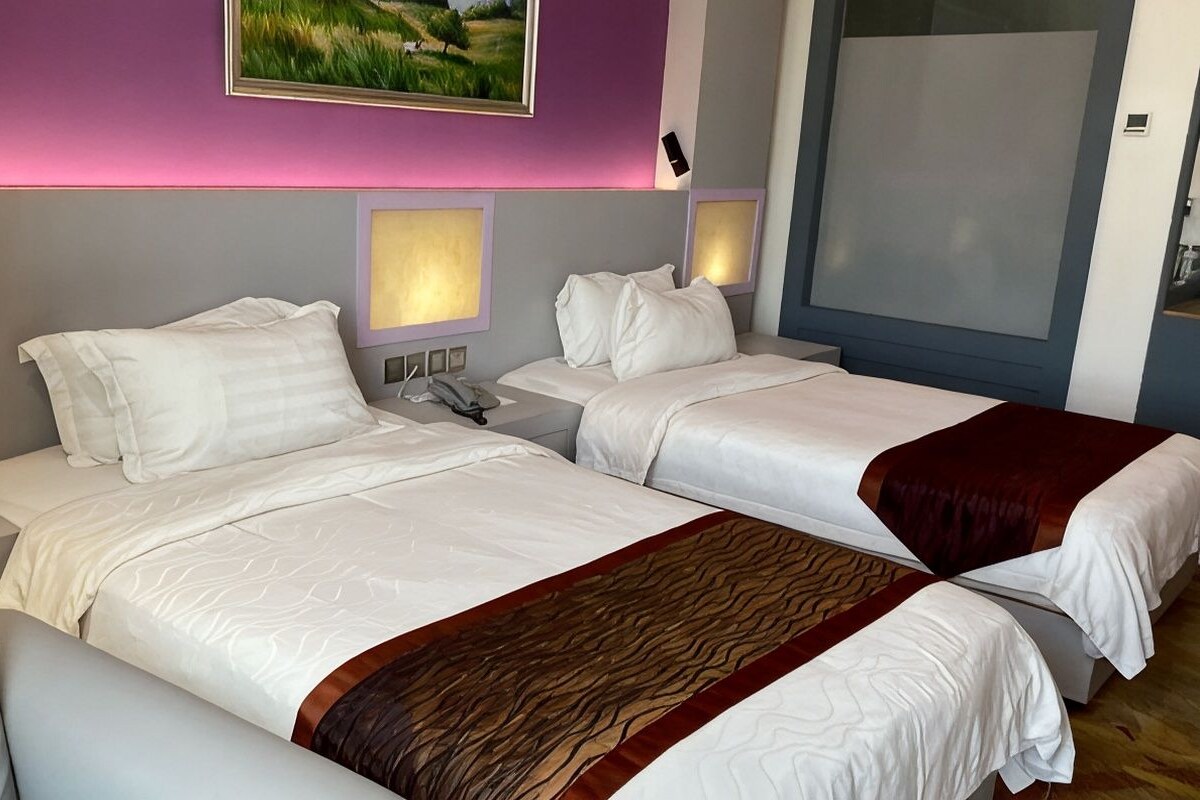 In-room safe, desk, iron/ironing board, WiFi (free)