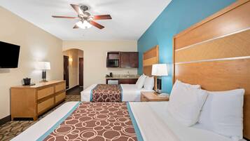 Room, 2 Queen Beds, Non Smoking | Desk, iron/ironing board, free cribs/infant beds, free WiFi