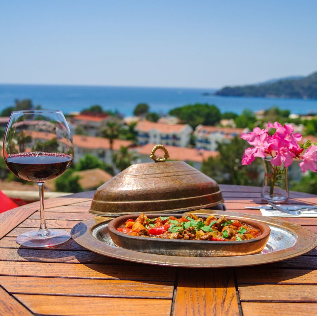 breakfast, lunch served; local and international cuisine, pool views