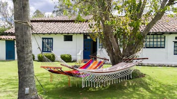 Outdoor banquet area