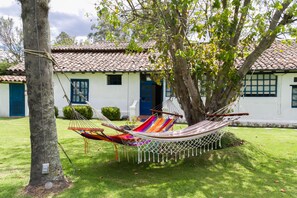 Outdoor banquet area