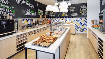Free daily buffet breakfast
