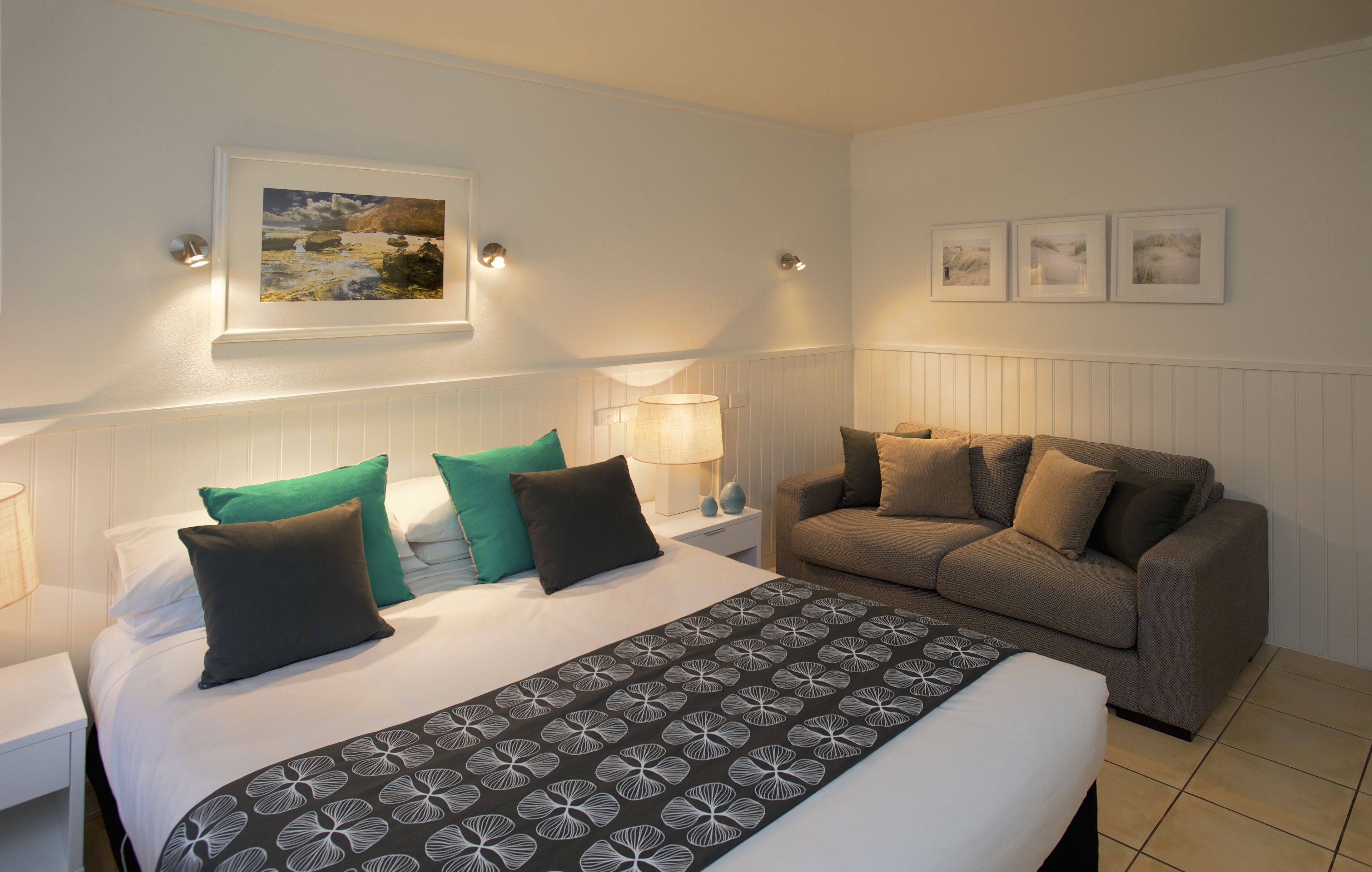 Premium bedding, individually decorated, individually furnished, desk