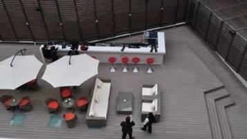 Vue depuis lâhĂ©bergement