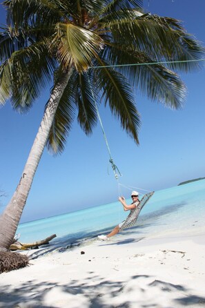 On the beach, snorkelling, kayaking, fishing