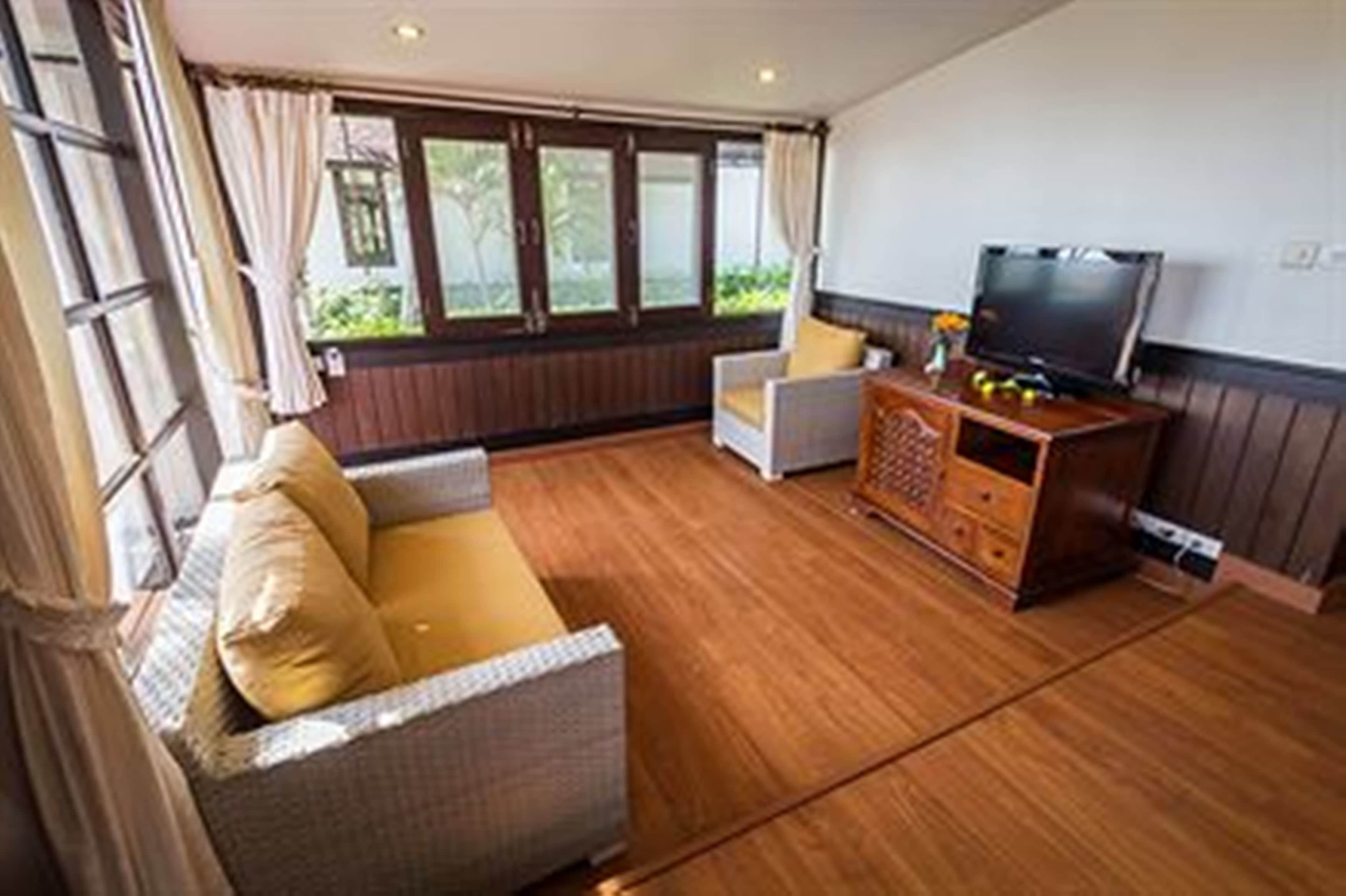 villa, 1 double bed, beach view | in-room safe, desk, rollaway beds, free wifi