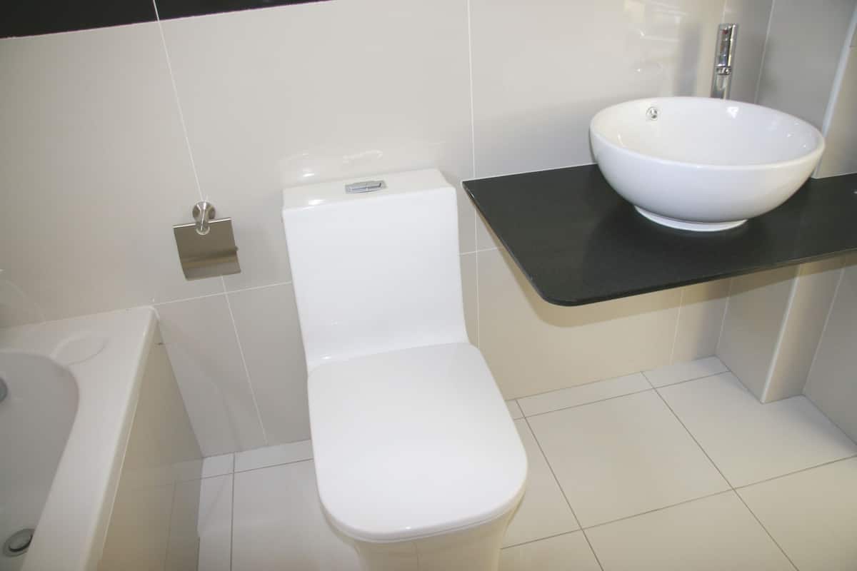 combined shower/bathtub, deep-soaking bathtub, designer toiletries