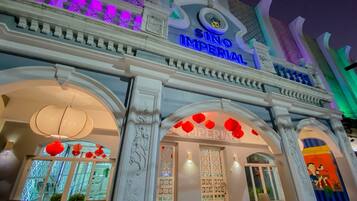 Front of property – evening/night