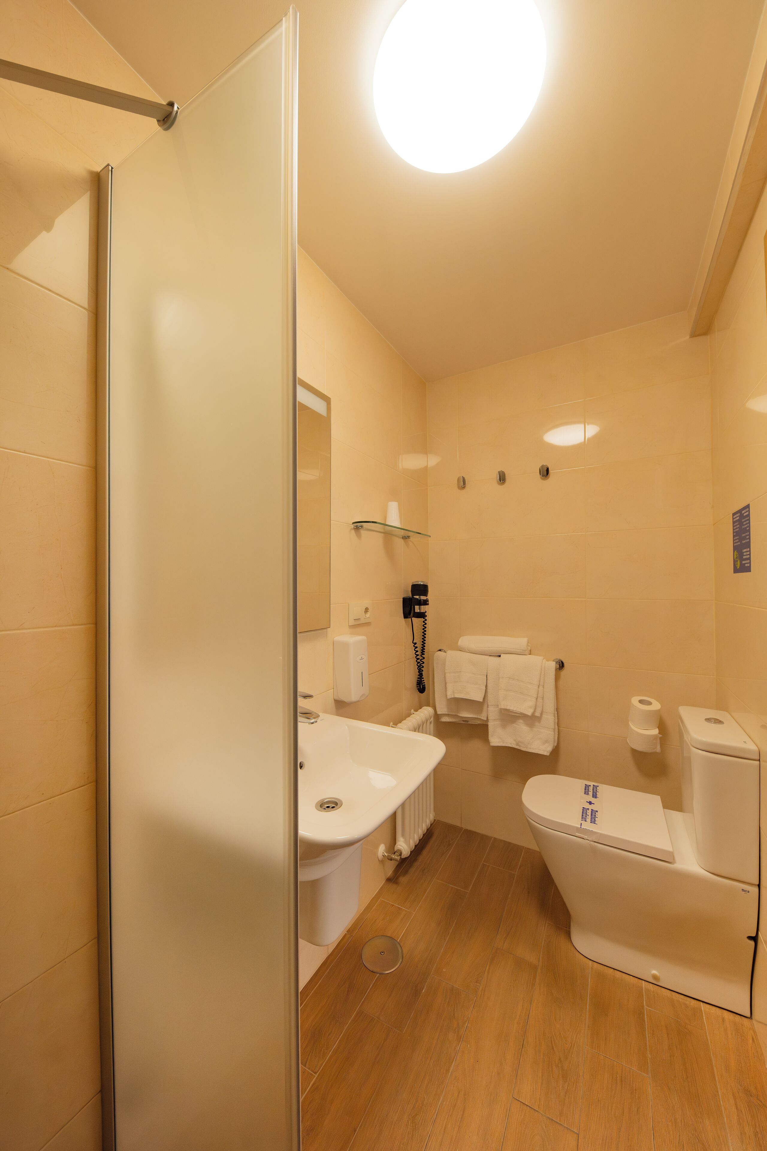 triple room | bathroom | shower, eco-friendly toiletries, hair dryer, towels
