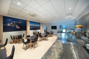 Daily buffet breakfast (EUR 8 per person)