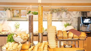 Daily buffet breakfast for a fee