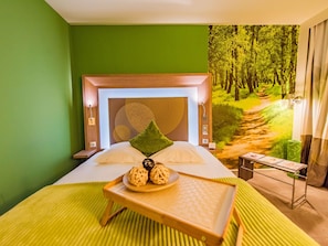 Premium bedding, minibar, desk, blackout curtains