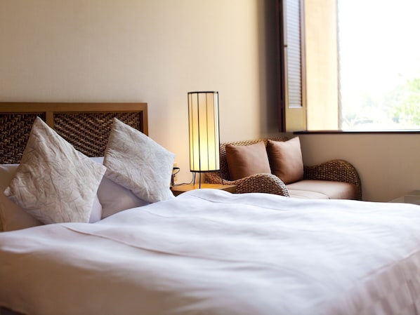 Kahden hengen standard-huone (No Open-air Bath) | Untuvapeitot, yksilöllisesti sisustettu, ilmainen Wi-Fi, vuodevaatteet