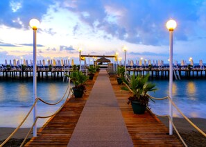 Private beach nearby, sun loungers, beach umbrellas, beach towels