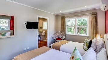 Individually decorated, individually furnished, iron/ironing board