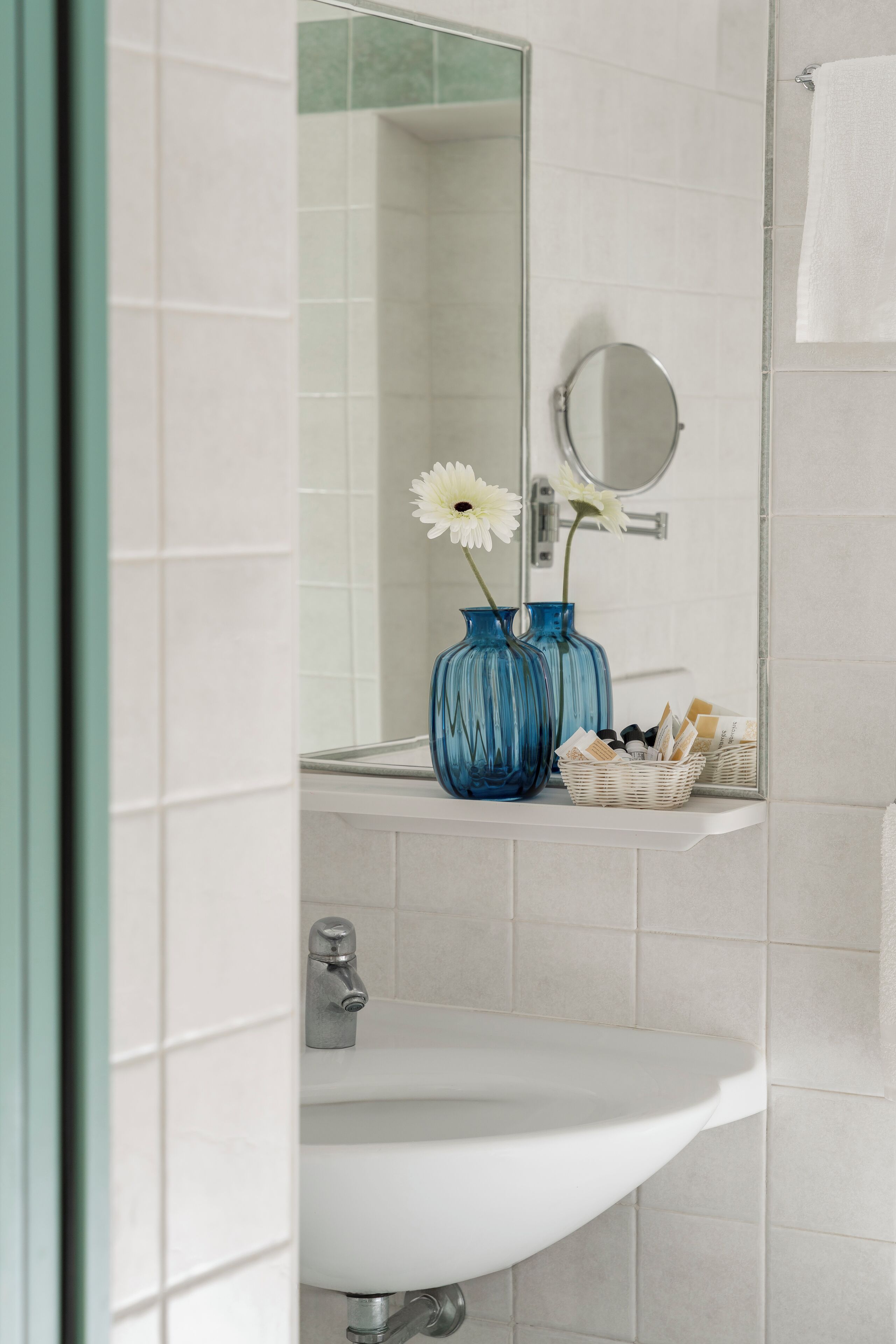 classic double or twin room | bathroom | hair dryer, slippers, bidet, towels