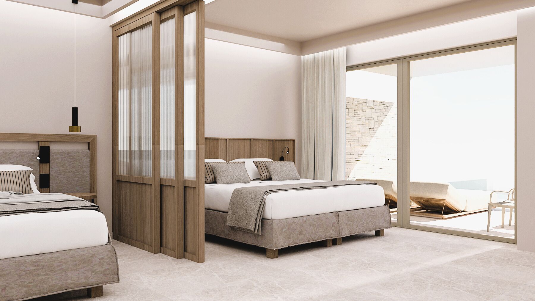 Junior Suite Private Plunge Pool | In-room safe, blackout drapes, iron/ironing board, free WiFi